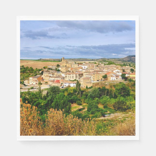 Serviette En Papier Vue de Torres del Rio (Devant)