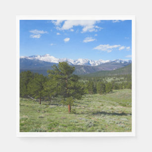 Serviette En Papier Vue panoramique des montagnes Rocheuses