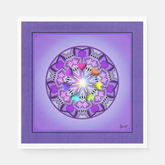 Serviette En Papier W2 pourpre (Devant)