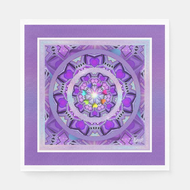 Serviette En Papier W2 pourpre (Devant)