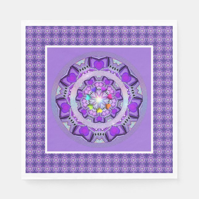 Serviette En Papier W2 pourpre (Devant)