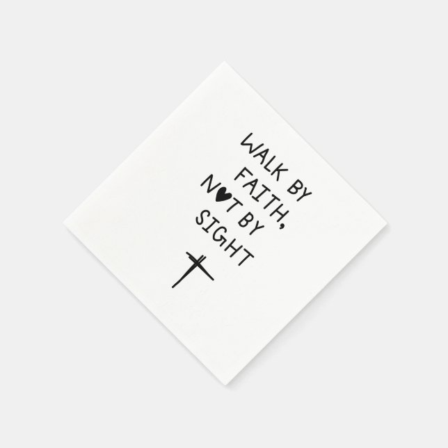 Serviette En Papier Walk by faith not by sight  (Coin)