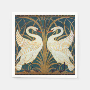 Serviette En Papier Walter Crane Swan