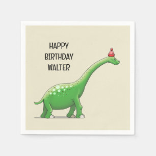 Serviette En Papier Walter le Dinosaure
