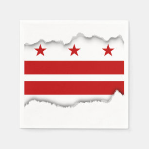 Serviette En Papier Washington D.C. Flag classique