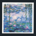 Serviette En Papier Water Lilies by Claude Monet<br><div class="desc">Water Lys par Claude Monet. S'il vous plaît visitez mon magasin pour un design plus intéressant et plus de choix de couleurs. => zazzle.com/iwheels*</div>