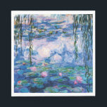 Serviette En Papier Water Lilies by Claude Monet<br><div class="desc">Water Lys par Claude Monet. S'il vous plaît visitez mon magasin pour un design plus intéressant et plus de choix de couleurs. => zazzle.com/iwheels*</div>