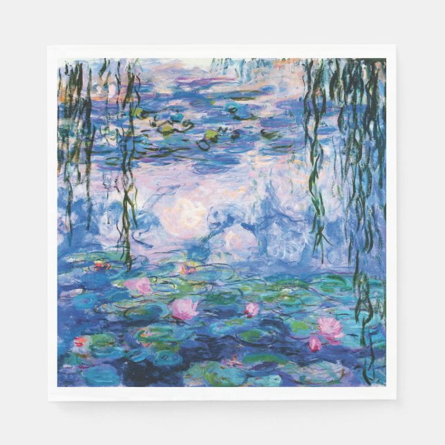 Serviette En Papier Water Lilies by Claude Monet (Devant)