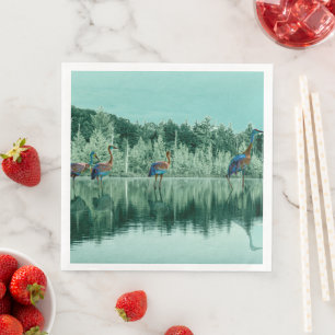 Serviette En Papier Water Song Baby Blanket Jouer Cartes Poster