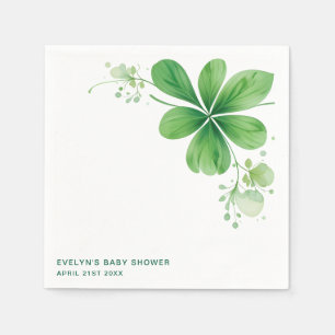 Serviette En Papier Watercolor Irish St. Patrick's Day Baby shower