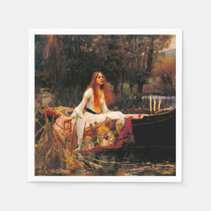 Serviette En Papier Waterhouse Lady of Shalott