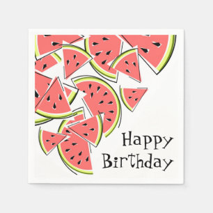 Serviette En Papier Watermelon Happy Anniversaire papier serviettes
