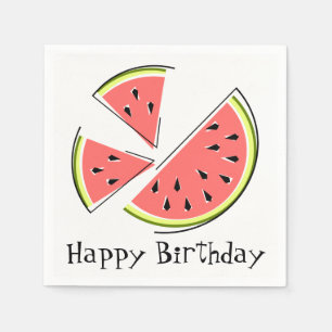 Serviette En Papier Watermelon Pièces Joyeux papier serviettes d'anniv