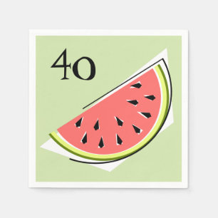 Serviette En Papier Watermelon Slice Green Age serviettes papier