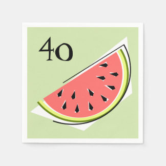 Serviette En Papier Watermelon Slice Green Age serviettes papier