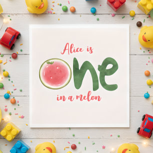 Serviette En Papier Watermelon un dans un melon premier anniversaire