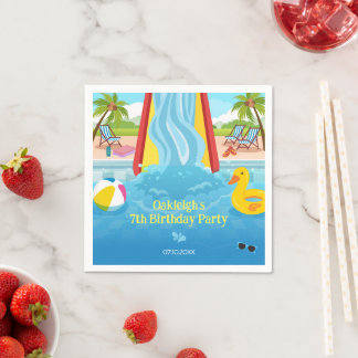 Serviette En Papier Waterpark Slide fête d'anniversaire pour enfants