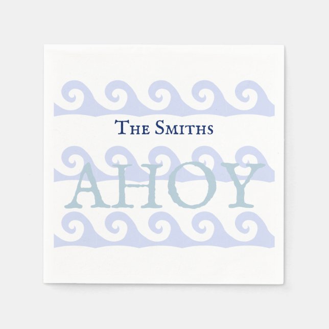 Serviette En Papier Waves (Devant)
