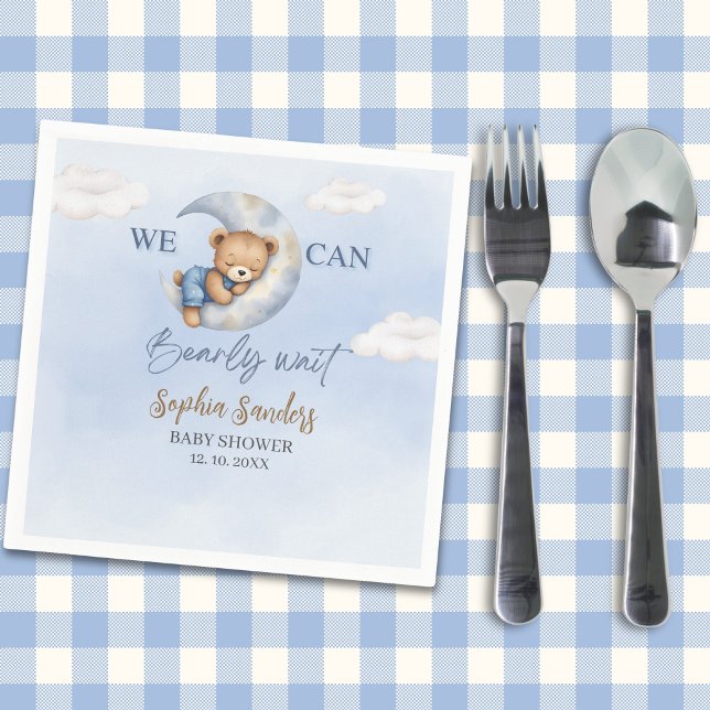 Serviette En Papier We Can Bearly Wait Party Napkins (Créateur téléchargé)
