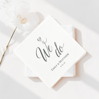 Serviette En Papier We Do Wedding Napkin