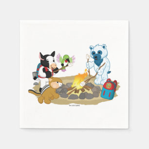Serviette En Papier Webkinz   Campfire Marshmallows