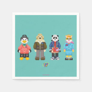 Serviette En Papier Webkinz Pixel Hôtes