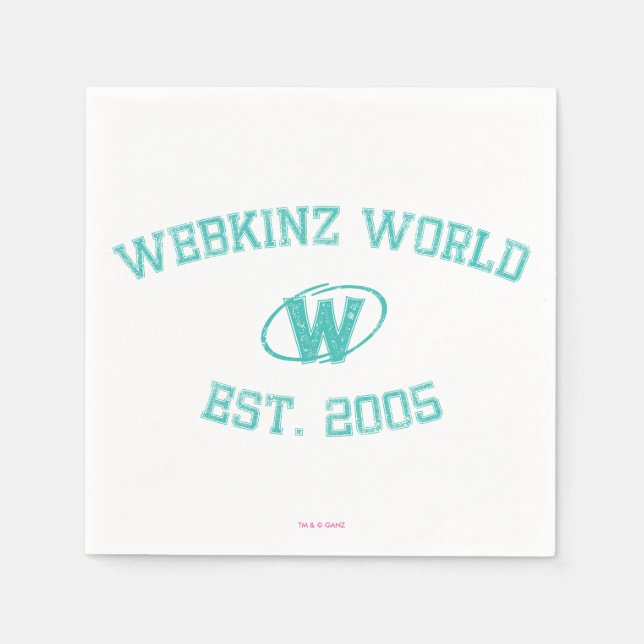 Serviette En Papier Webkinz World Est. 2005 (Devant)