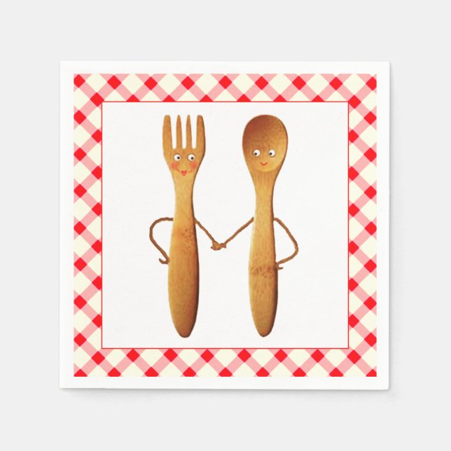 Serviette En Papier Wedding shower BBQ (Devant)