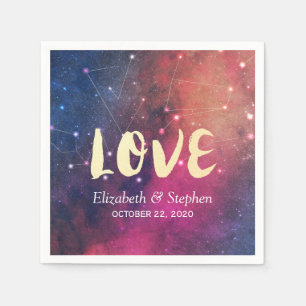 Serviette En Papier Wedding shower Gorgeous Star Nebula Constellations