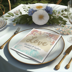 Serviette En Papier Wedding shower Summer Sea Beach Starfish Seashs