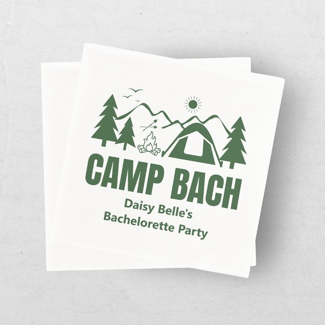 Serviette En Papier Week-end de célibataire au Modern Green Camp (Créateur téléchargé)