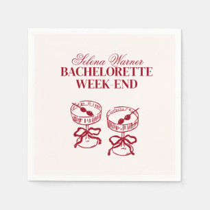 Serviette En Papier Week-end enterrement de vie de jeune fille cocktai