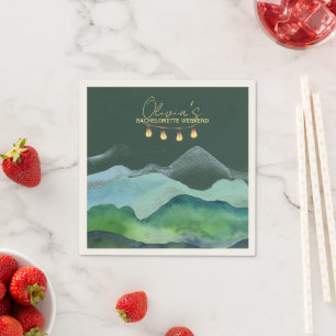 Serviette En Papier Week-end enterrement de vie de jeune fille en camp