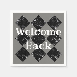 Serviette En Papier Welcome Back Business Black Diamond Professional