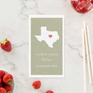 Serviette En Papier Welcome to Texas Wedding Party Custom