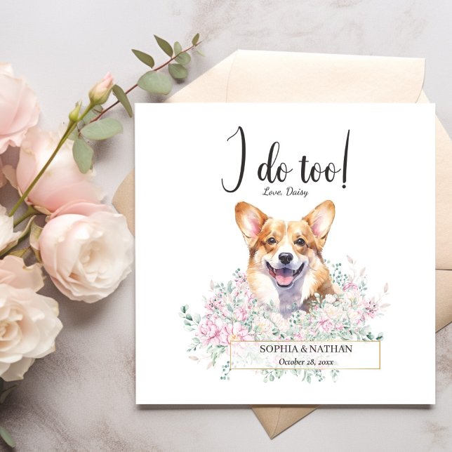 Serviette En Papier Welsh Corgi Chien Mariage Cocktail Napkins (Créateur téléchargé)