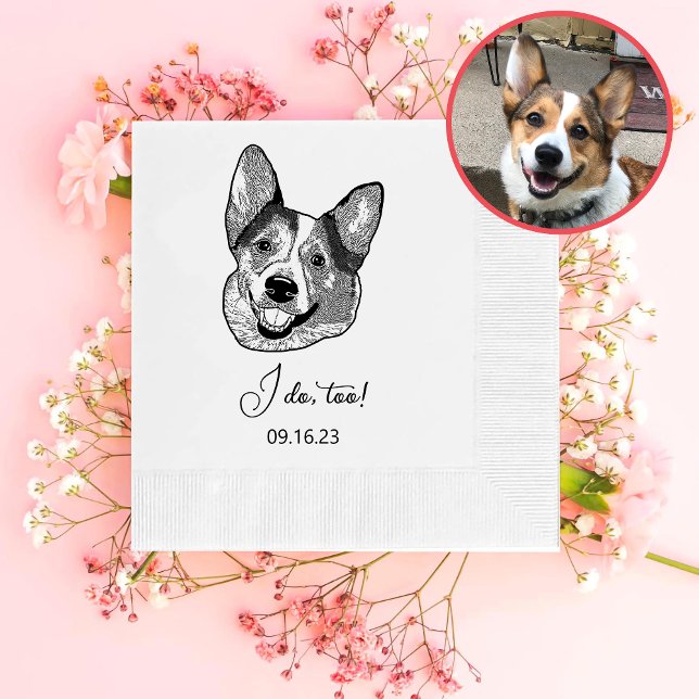 Serviette En Papier Welsh Corgi Chien Personnalisé Je Fais Aussi (Créateur téléchargé)