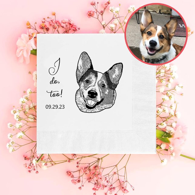 Serviette En Papier Welsh Corgi Chien Personnalisé Je Fais Aussi (Créateur téléchargé)