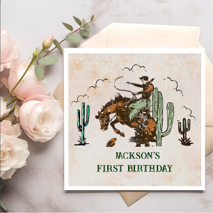 Serviette En Papier Western Cowboy Anniversaire de fête Napkins