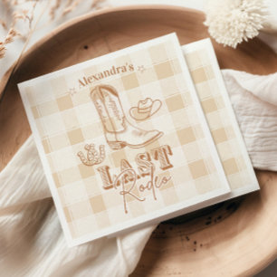 Serviette En Papier Western Dernier Rodeo Bachelorette Party