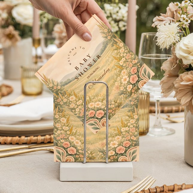 Serviette En Papier Western Desert Floral Baby Shower (Créateur téléchargé)