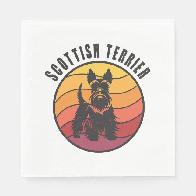 Serviette En Papier Westie (Devant)