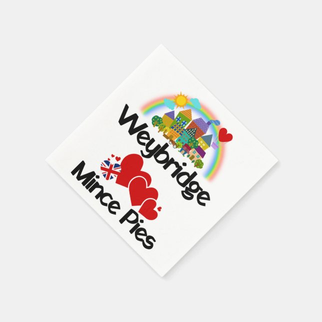 Serviette En Papier Weybridge, Surrey Royaume-Uni aime Mince Pies (Coin)