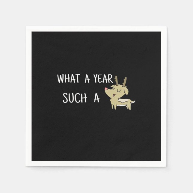 Serviette En Papier What A Fun Deer Moment Retro Style  (Devant)