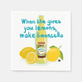 Serviette En Papier When Life Gives You Lemons - Make Limoncello
