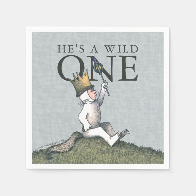 Serviette En Papier Where the Wild Things Are 1st Birthday (Devant)