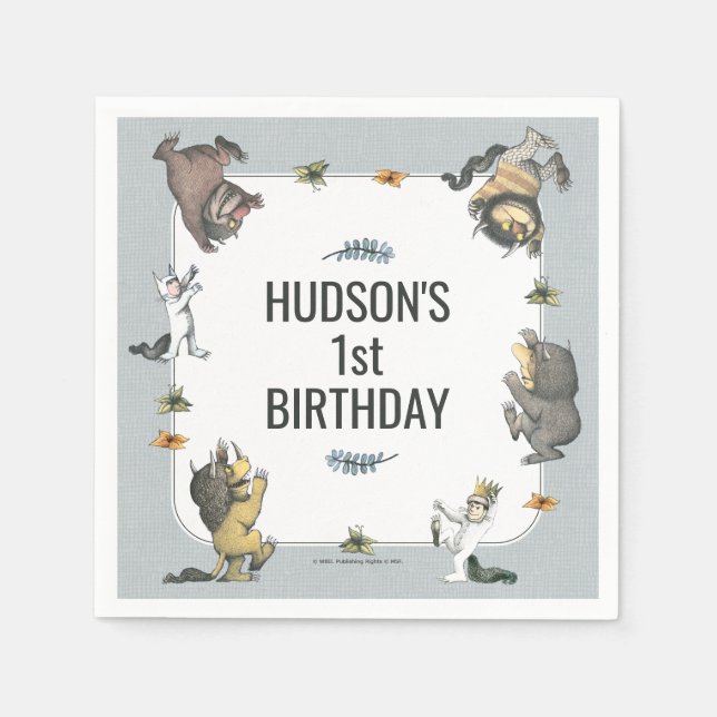 Serviette En Papier Where the Wild Things Are Character Birthday (Devant)