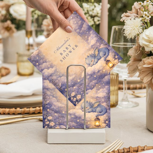 Serviette En Papier Whimsical Dragon Fantasy Baby Shower (Créateur téléchargé)