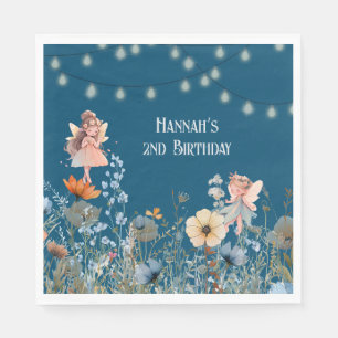 Serviette En Papier Whimsical Fairy Garden Magie Deuxième anniversaire