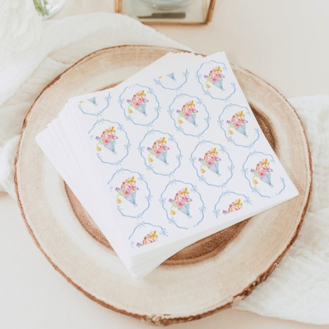 Serviette En Papier Whimsical Fresh Hors du marché Douche nuptiale (Créateur téléchargé)